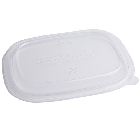 World Centric 210-Series Lid – 20-48 oz Fiber Boxes, Clear | 400/cs