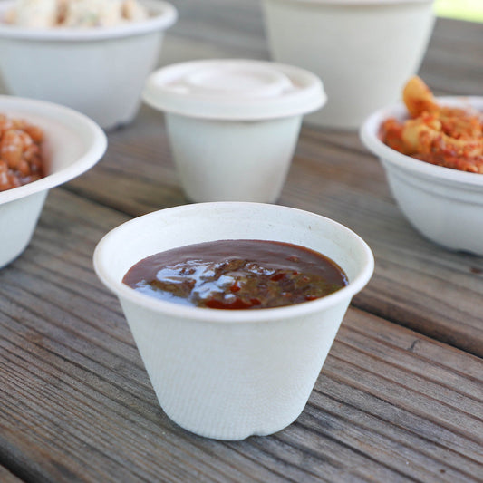 World Centric 4 oz Fiber Souffle Cup  | 46-Series | 1000/cs