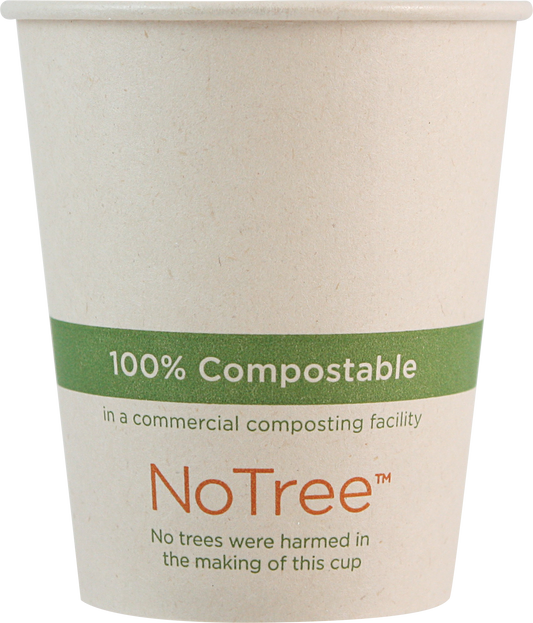 World Centric 6 oz NoTree Paper Hot Cup (no lid) | 1000/cs