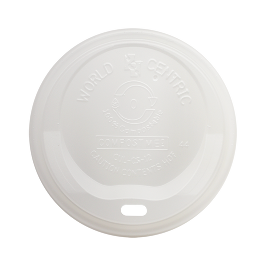 World Centric Lid PLA - 20 oz Double Wall Hot Cup | 600/cs