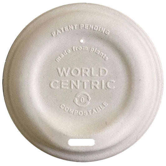 World Centric 89-Series Lid - Fiber - 10-20 oz Hot Cups | 1000/cs