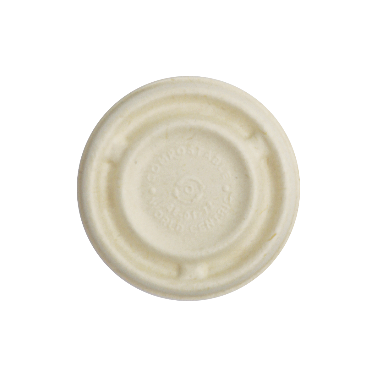 World Centric 26-Series Lid - Fiber - 2 oz Fiber Soufflé Cup, Leaf | 2000/cs