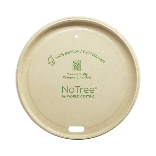 World Centric 89-Series Lid - NoTree - Fits 10-20 oz Hot Cups | 1000/cs