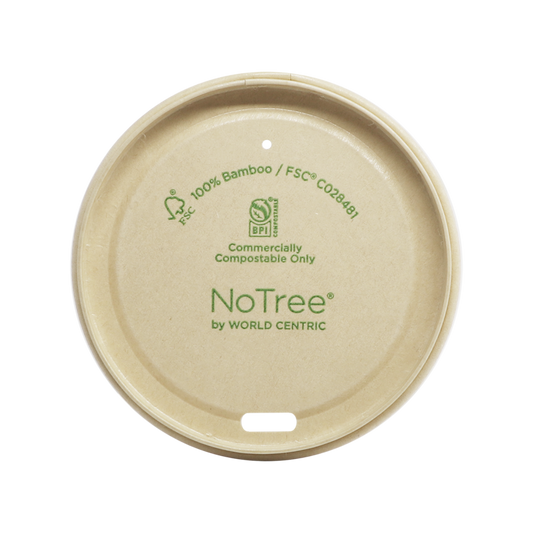 World Centric 79-Series Lid - NoTree - Fits 8 oz Hot Cups | 1000/cs