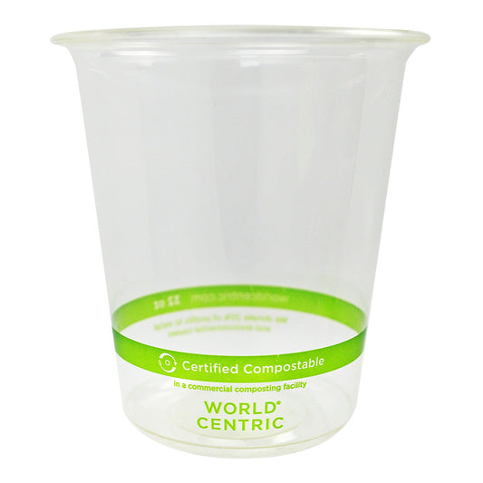 World Centric 32 oz Round Deli Container, Clear   | 610-Series | 500/cs