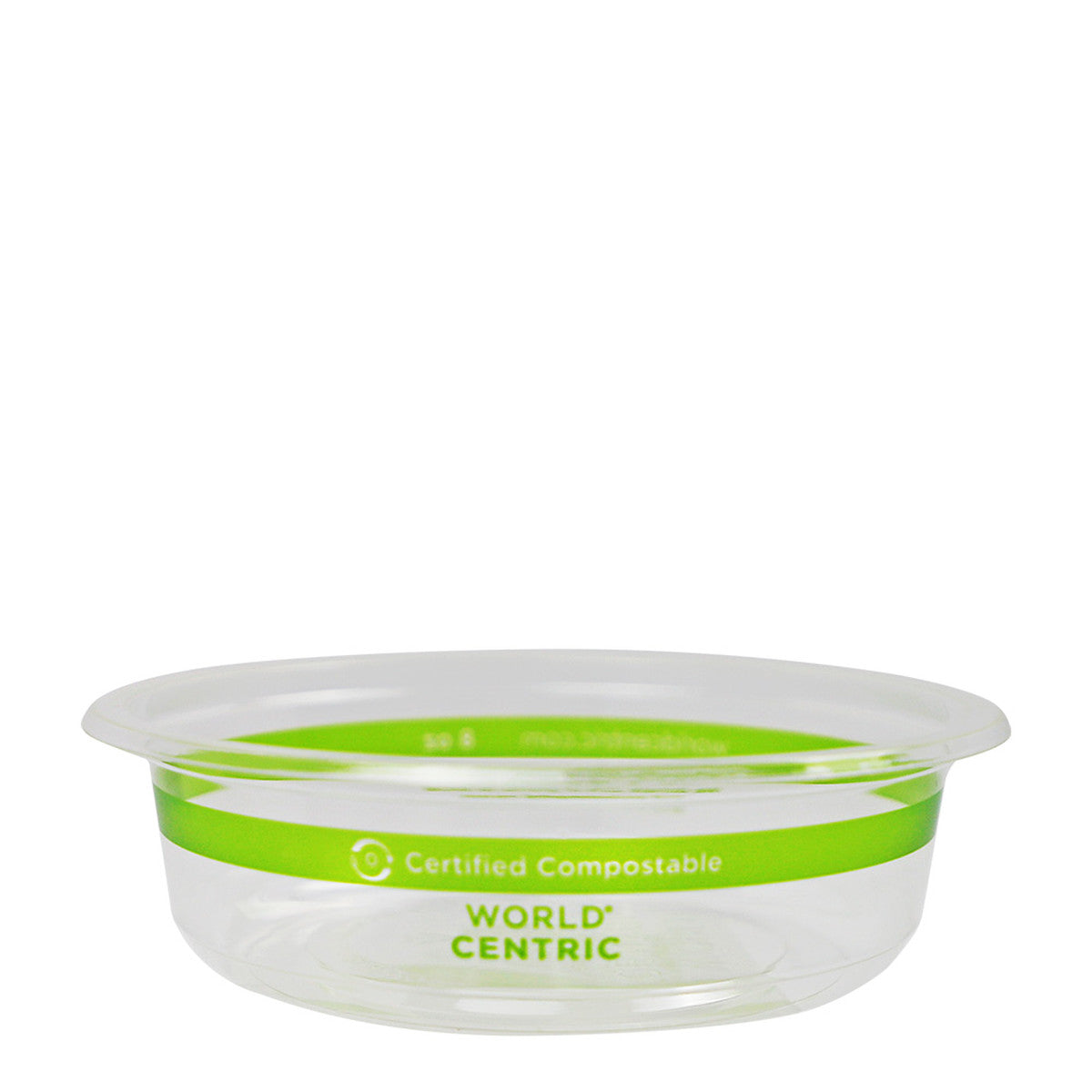 World Centric 8 oz Round Deli Container, Clear   | 610-Series | 1000/cs