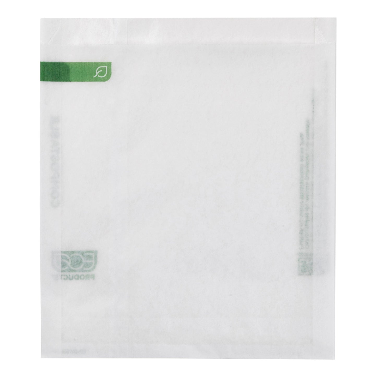 EcoProducts Compostable Dry Wax White Sandwich Bag (6x6.5) | 2000/cs
