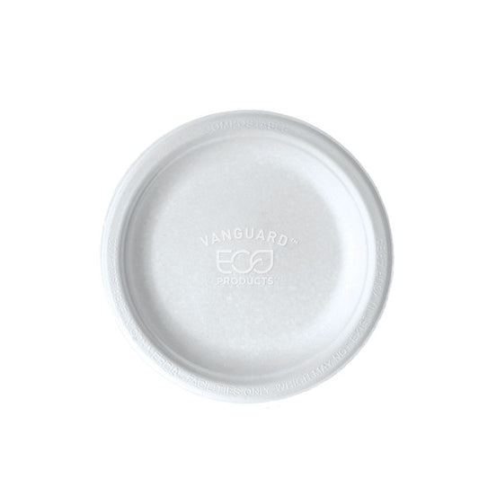 EcoProducts Vanguard™ Compostable Molded Fiber Plates (6in) | 1000/cs