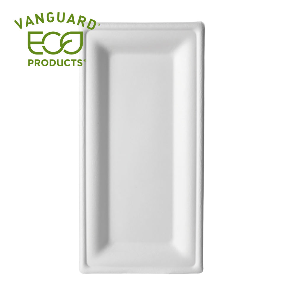 EcoProducts Vanguard™ Compostable Plate (Rectangular | 10x5in) | 500/cs