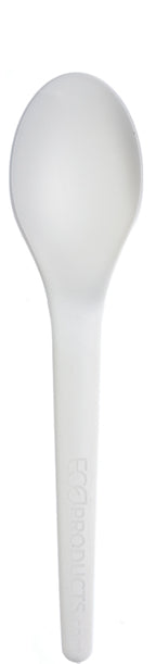 EcoProducts Plantware® Compostable Spoon (6in | White | Individually Wrapped) | 1000/cs