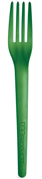 EcoProducts Plantware® Compostable Dinner Fork (7in | Green) | 1000/cs