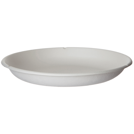 EcoProducts Vanguard™ WorldView™ Compostable Lined Molded Fiber Take-Out Containers (9in | Round) | 419-Series | 400/cs
