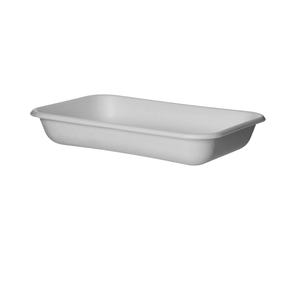 EcoProducts WorldView™ Compostable Molded Fiber Take-Out Containers (12oz | Rectangle) | 219-Series | 400/cs
