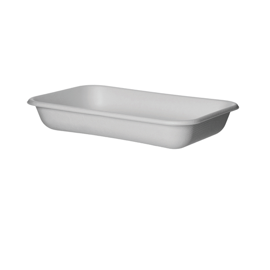 EcoProducts WorldView™ Compostable Molded Fiber Take-Out Containers (12oz | Rectangle) | 219-Series | 400/cs