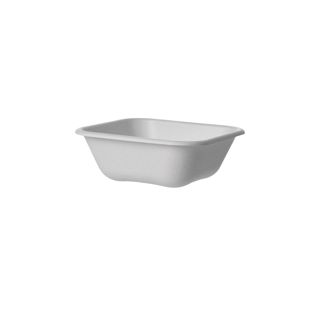 EcoProducts Vanguard™ WorldView™ Compostable Molded Fiber Take-Out Containers (5in | Square | Tall | 800/cs) | 305-Series | 800/cs