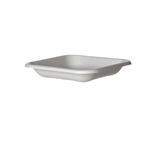 EcoProducts WorldView™ Compostable Molded Fiber Take-Out Containers (5in | Square | Tall) | 305-Series | 800/cs