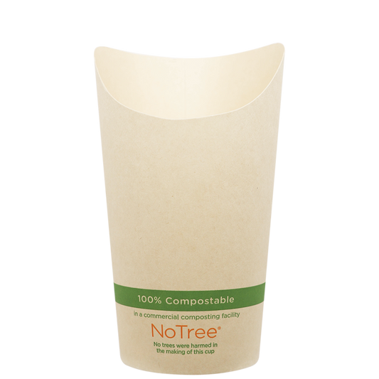 World Centric 7.5 oz NoTree French Fry Scoop Cup | 1000/cs