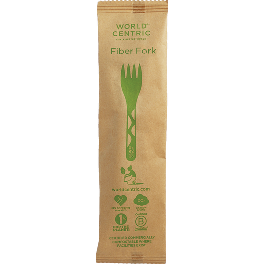 World Centric 6” Fiber Fork, Wrapped | 750/cs
