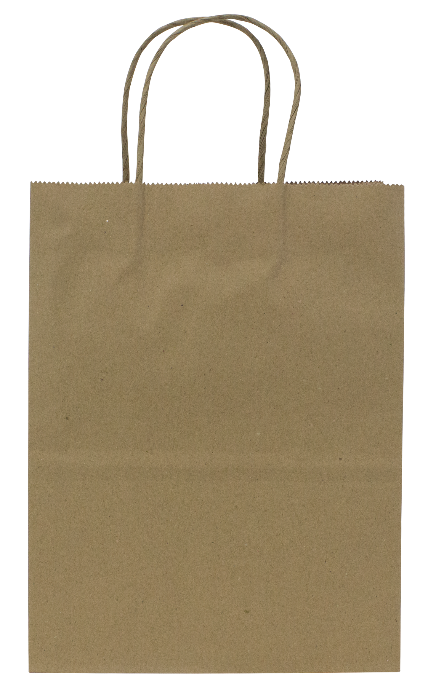 Karat Earth Paper Shopping Bag w/ Handles -  Small | 8.1W x 10.6H x 4.5G | Kraft