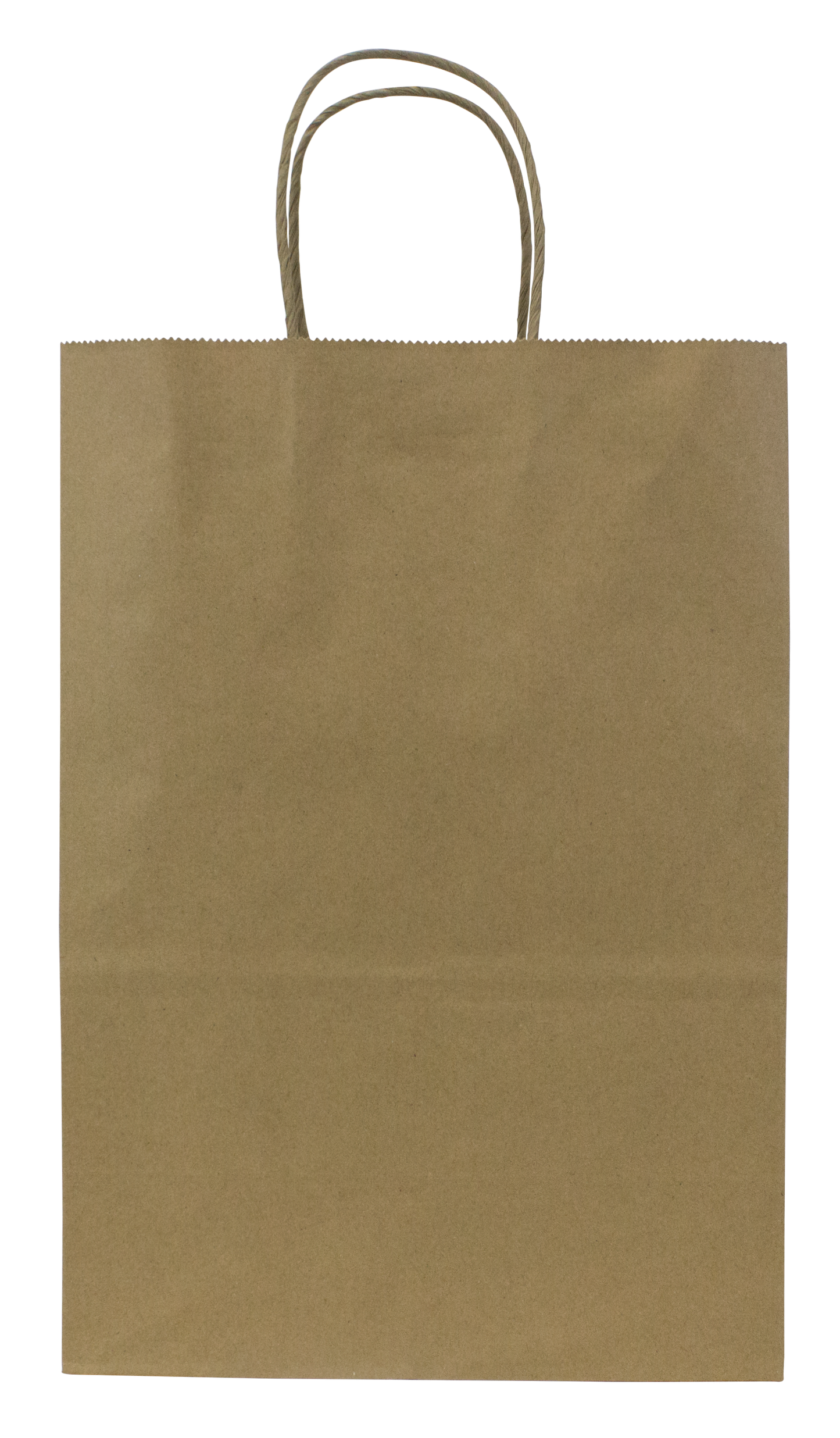 Karat Earth Paper Shopping Bag w/ Handles -  Medium | 9.6W x 13.4H x 5.3G | Kraft