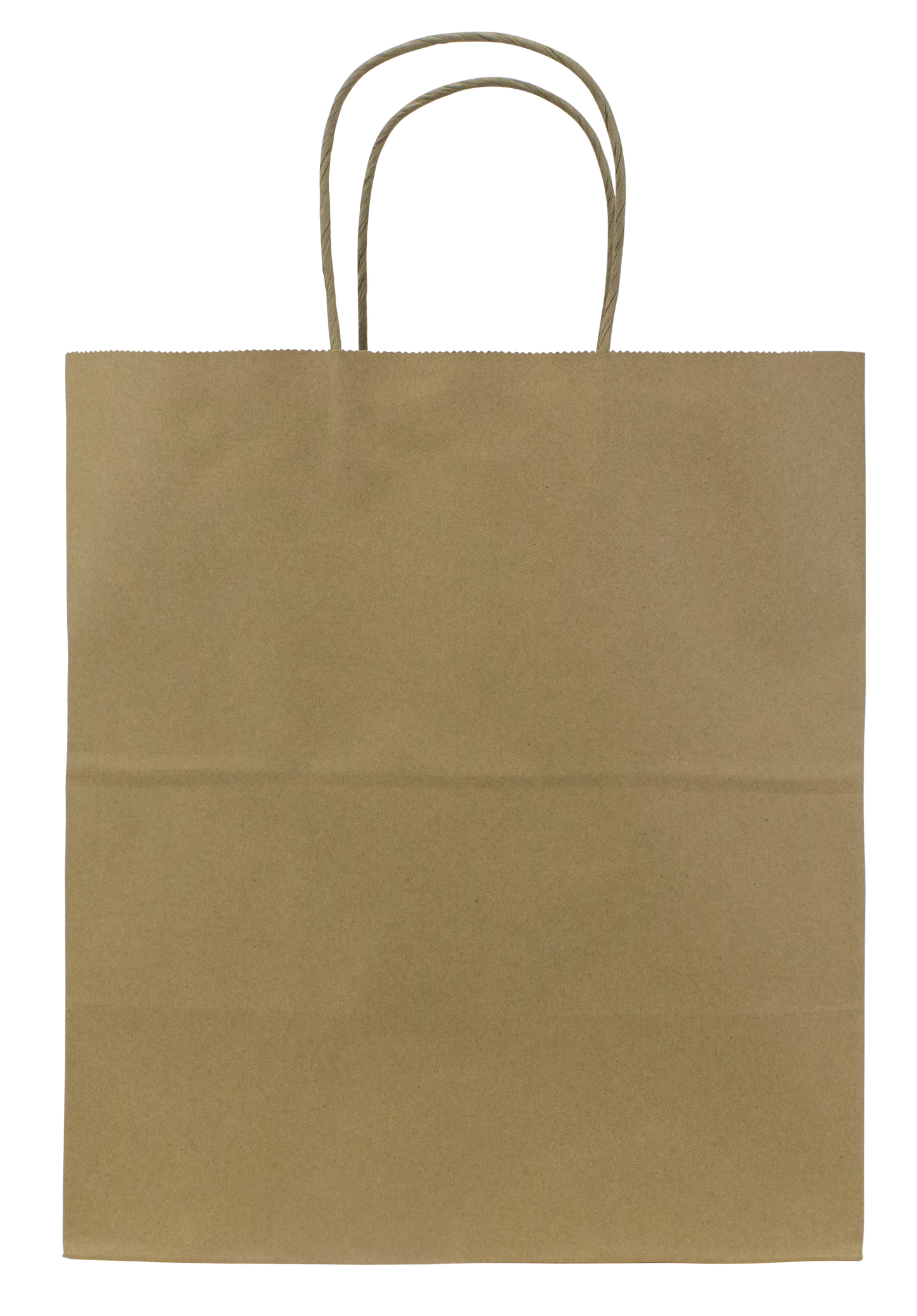 Karat Earth Paper Shopping Bag w/ Handles -  Large | 12.2W x 14H x 7.5G | Kraft