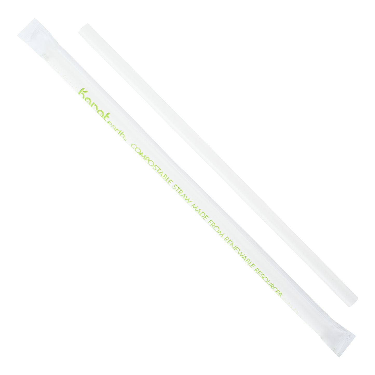 Karat Earth Paper Giant 9" Straw | Wrapped | White