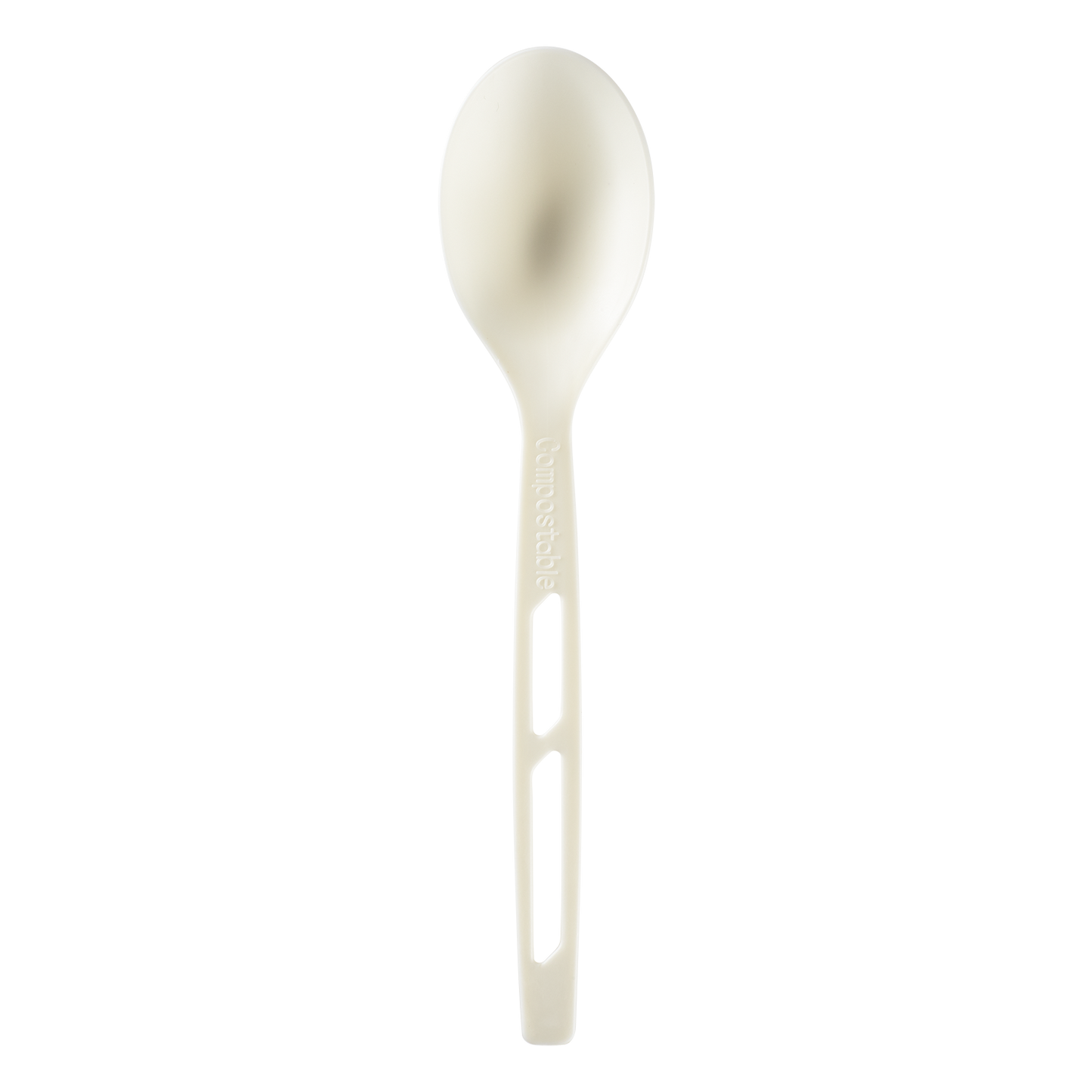 Karat Earth WRAPPED CPLA Compostable Tea Spoon | Heavy Weight | White