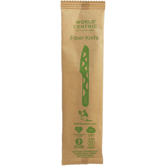 World Centric 6” Fiber Knife, Wrapped | 750/cs