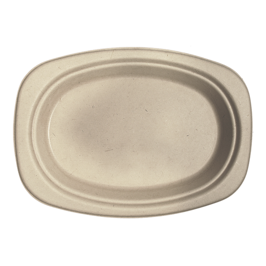 World Centric 9" Fiber Oval Plate | 1000/cs