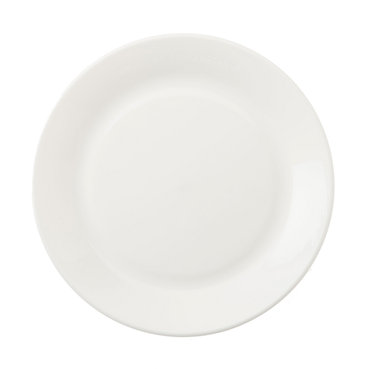 World Centric 9” Plate, White, 2 mm | 50/cs