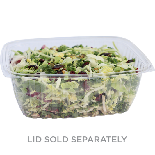 World Centric 64 oz Rectangular Deli, Clear  | 603-Series | 400/cs