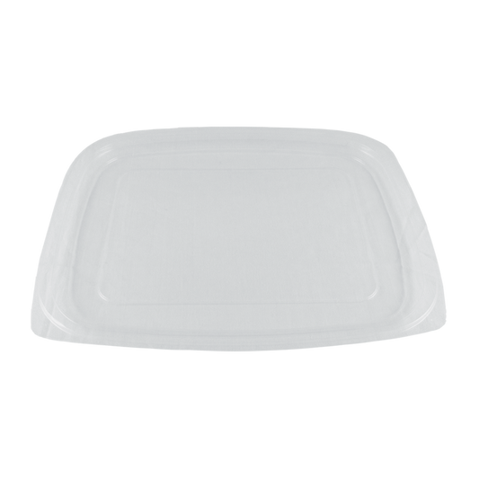 World Centric 602-Series Lid - PLA - 24-32 oz Rectangular Delis | 600/cs