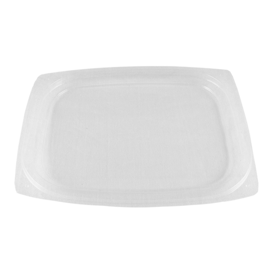 World Centric 601-Series Lid - PLA - 8-16 oz Rectangular Delis | 900/cs