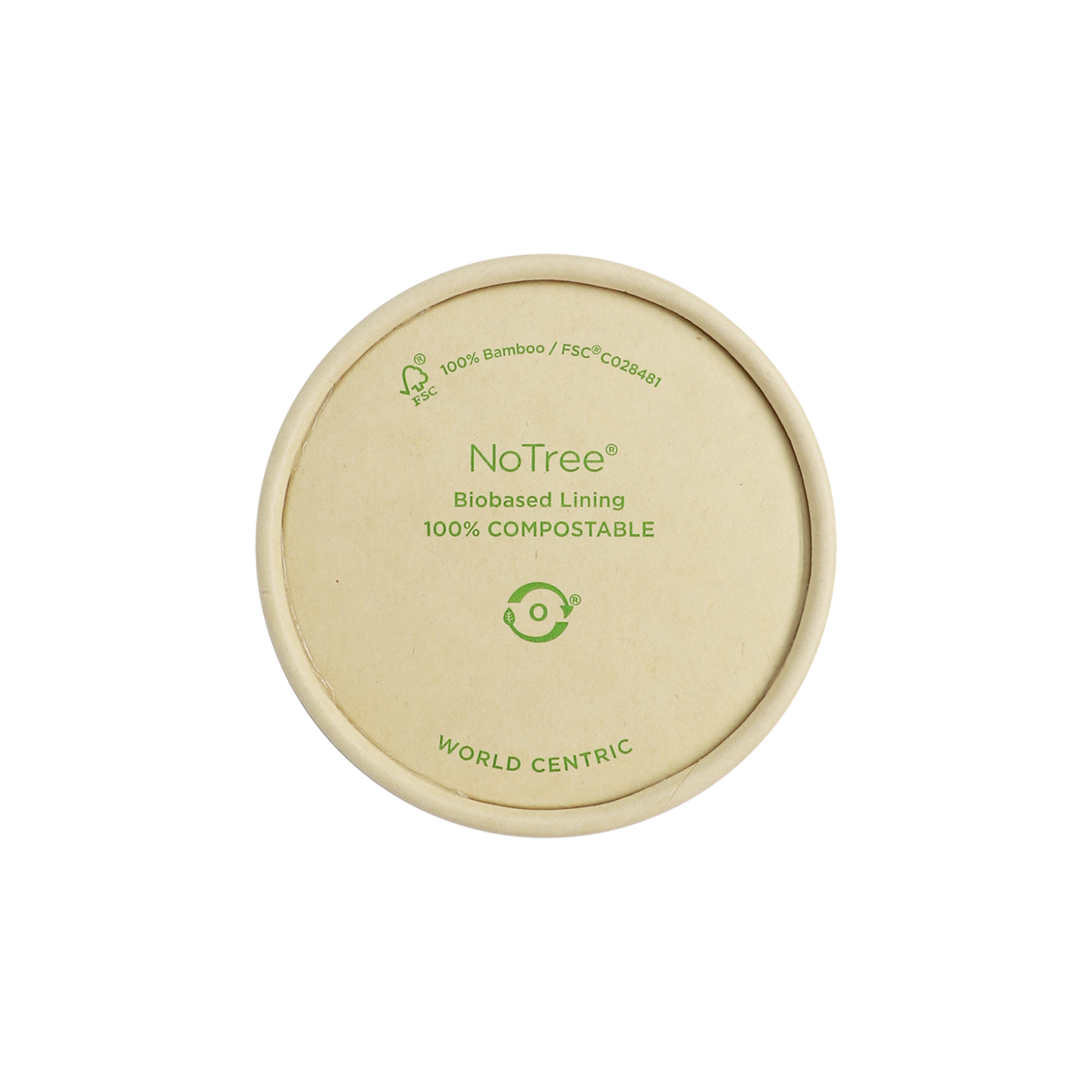 World Centric 46-Series Lid - Paper - 4 oz Paper Portion Cup | 1000/cs