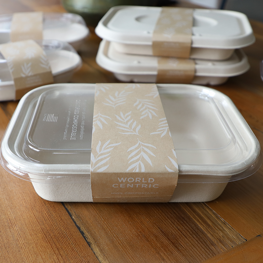 World Centric Paper Tray Sleeve, Large - Fits 60 oz | 800/cs
