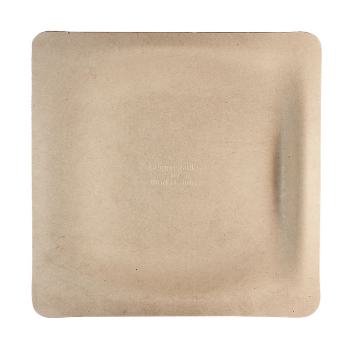 World Centric 9" Fiber Square Plate | 500/cs