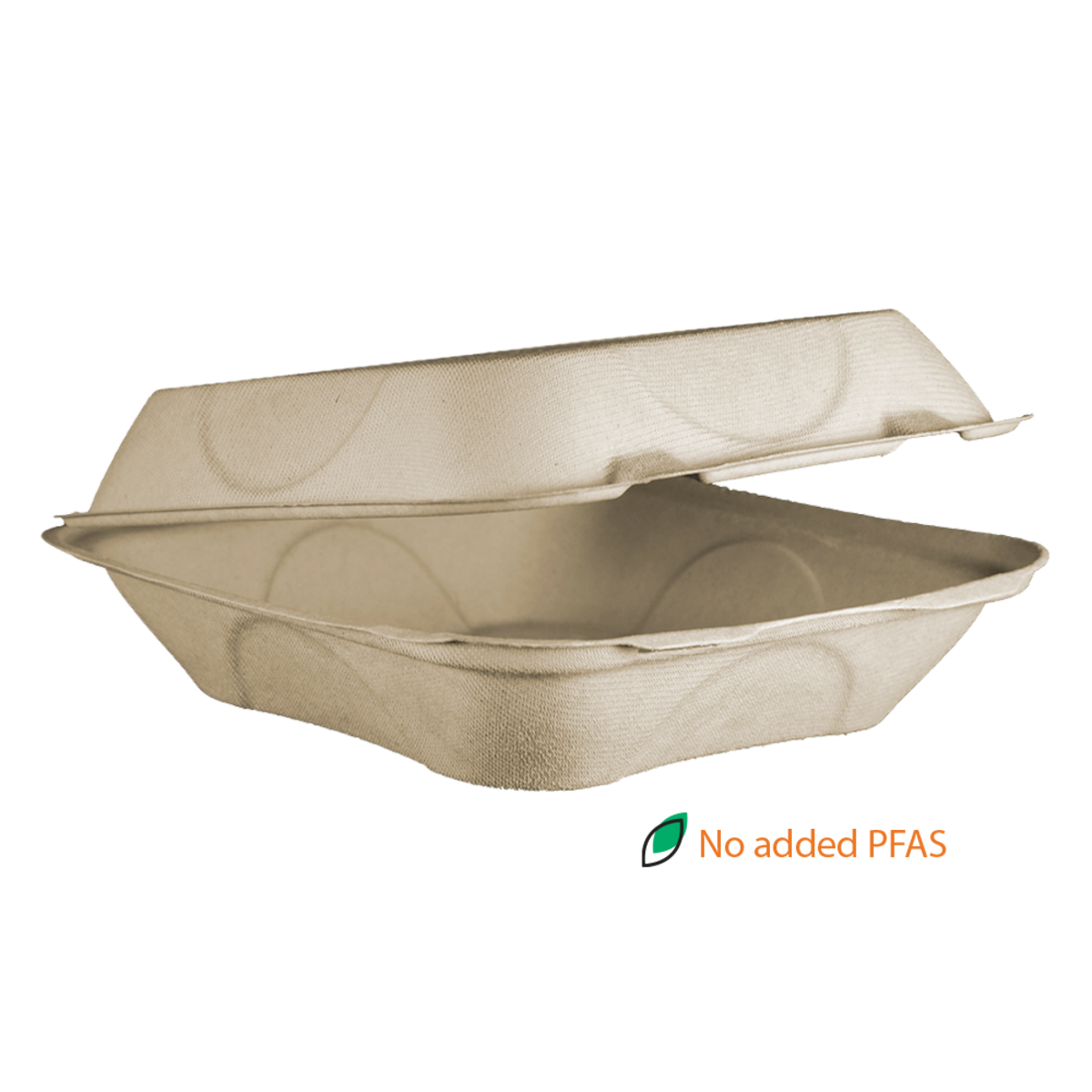 World Centric 8x8x3" Fiber Clamshell, Laminated | 300/cs