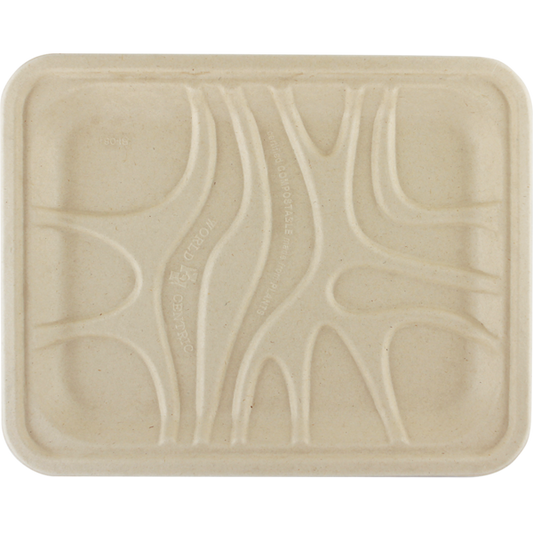 World Centric 9.1x7.2x.7" 4S Fiber Tray | 500/cs