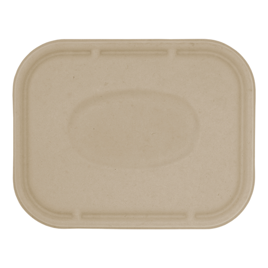 World Centric 215-Series Lid - Fiber - 10x7.5" Containers | 400/cs