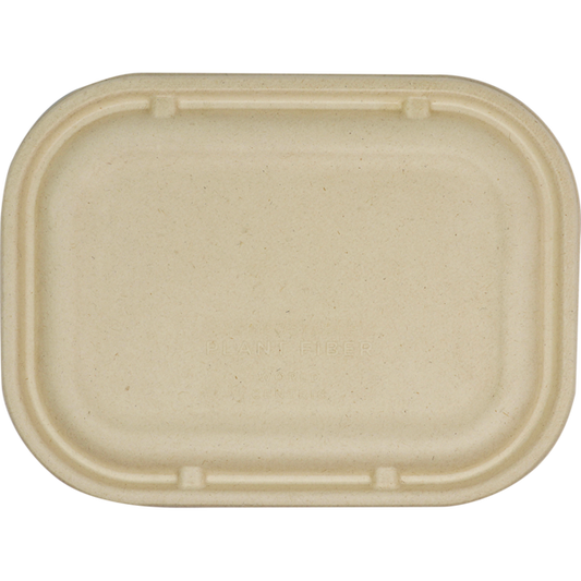World Centric 220-Series Lid - Fiber - 8x6" Containers | 400/cs