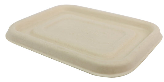World Centric 214-Series Lid - Fiber - 6.5x5” Container | 600/cs
