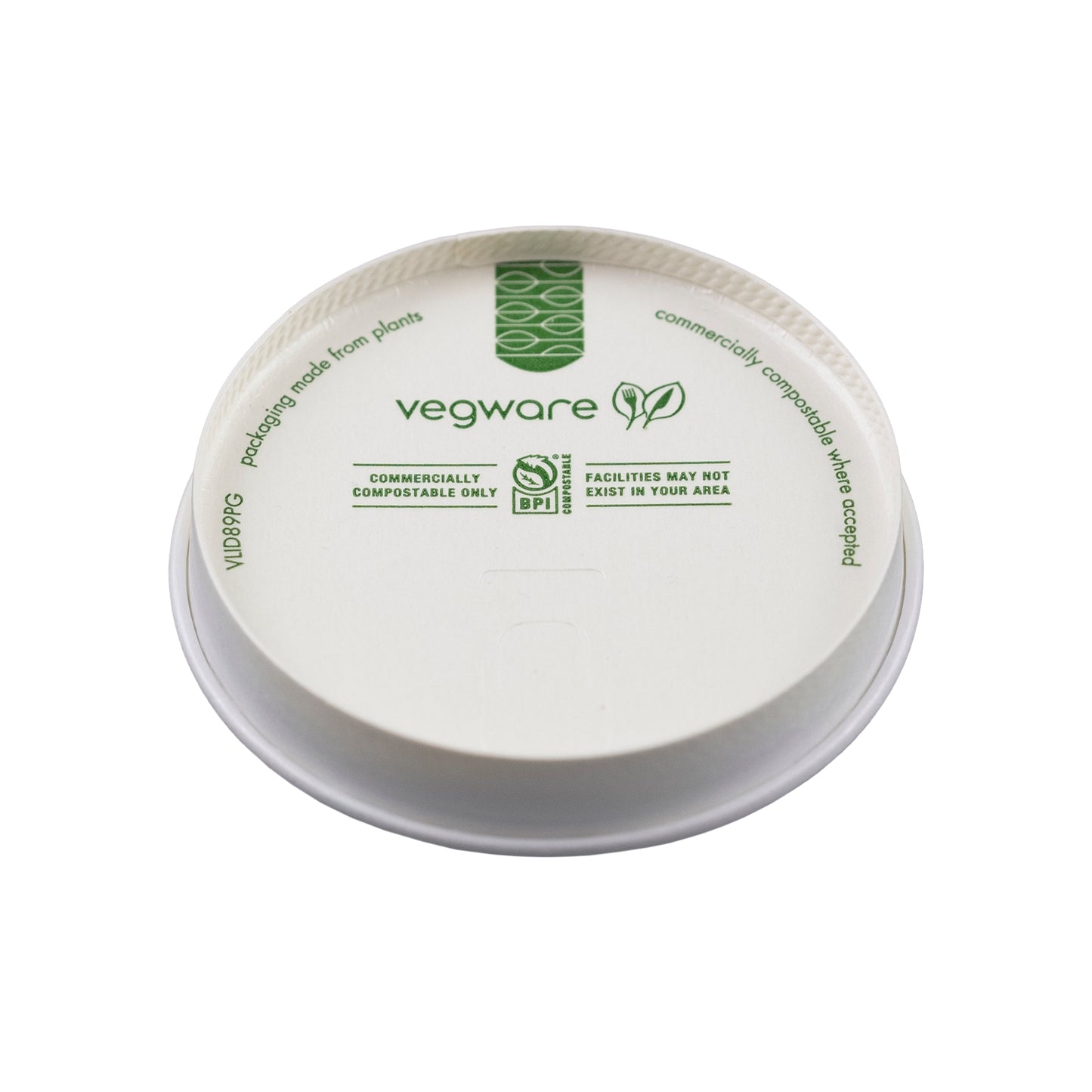 Vegware 89-Series paper hot cup lid | 89V-Series | 1000/cs
