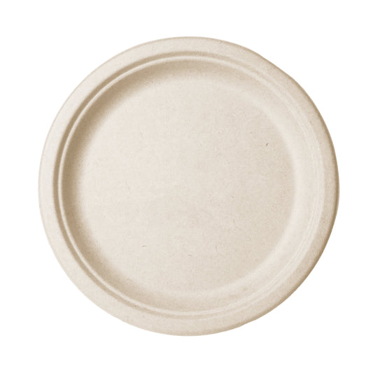 Vegware Nourish 10" Plate, Natural Molded Fiber | 500/cs