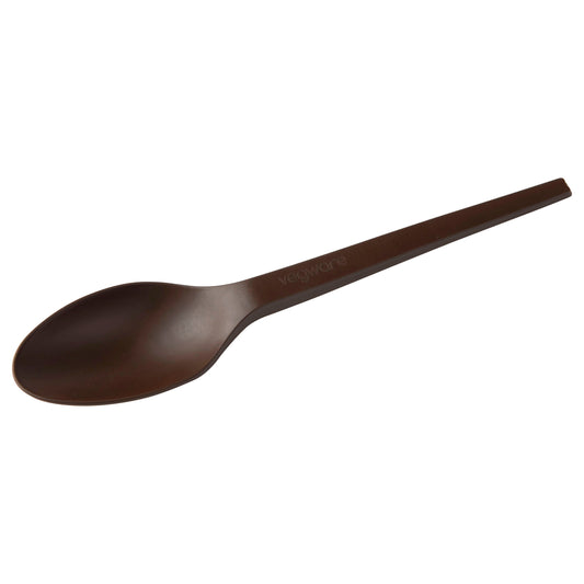 Vegware Veridian™ 6.5in compostable CPLA spoon brown | 1000/cs