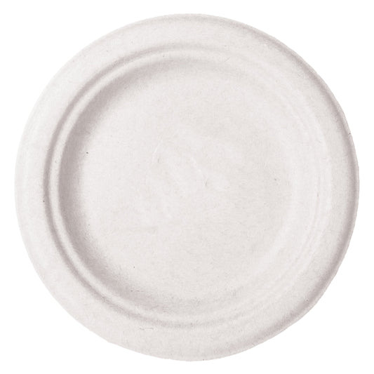 Vegware 6in plate, white molded fiber | 1000/cs