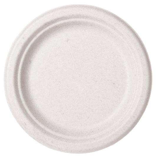 Vegware 7in plate, white molded fiber | 1000/cs